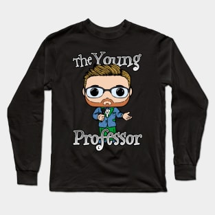 Young Professor Turtle Blue Long Sleeve T-Shirt